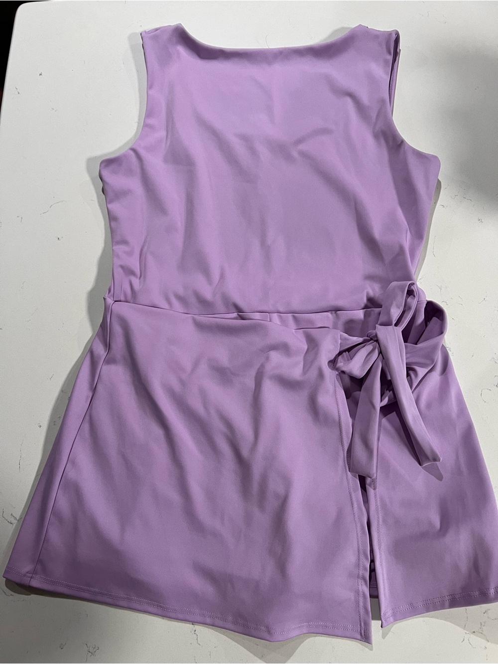 Versona Lavender Wrap Skirt Romper